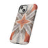 Silver Feather Compass - Impact Resistant Phone Case